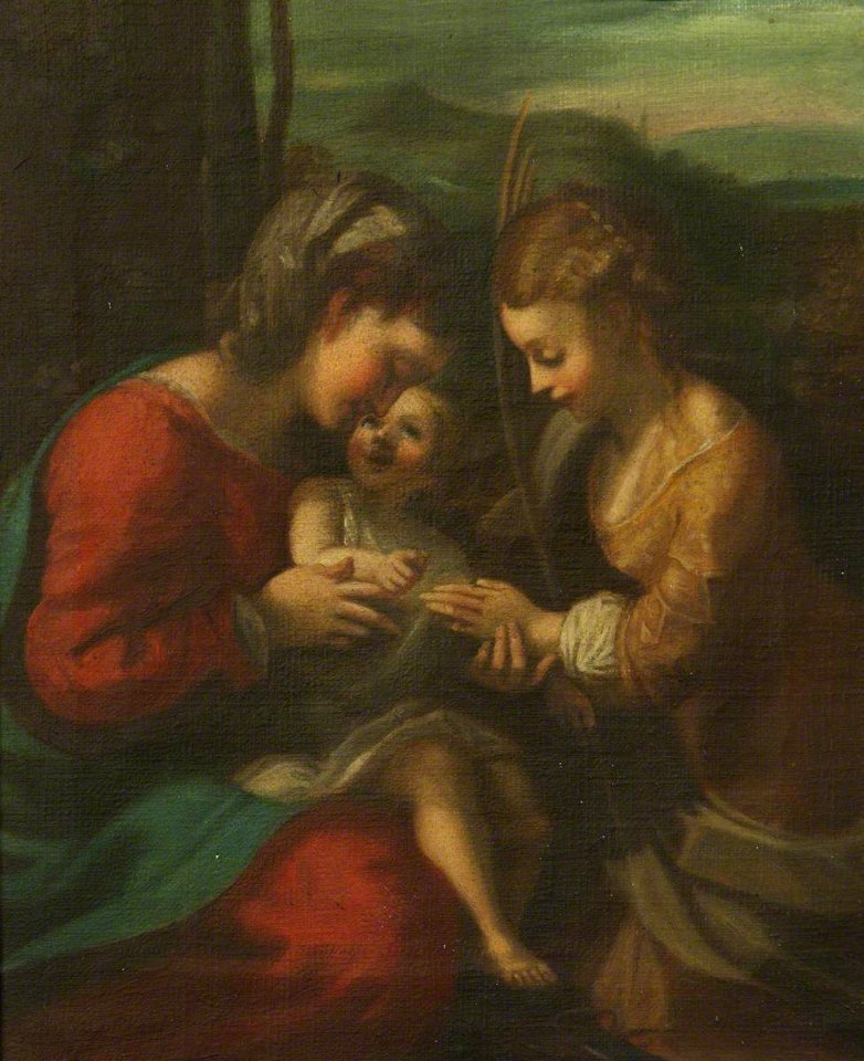 Correggio (c.1489-1534) (after) - The Mystic Marriage of Saint Catherine - 436016 - National Trust
