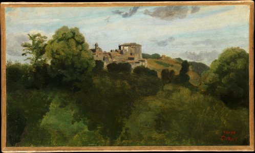 Corot, View of Genzano. Free illustration for personal and commercial use.