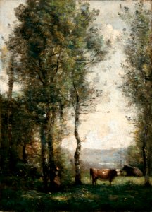 Wooded Landscape with Cows in a Clearing LACMA 58.15