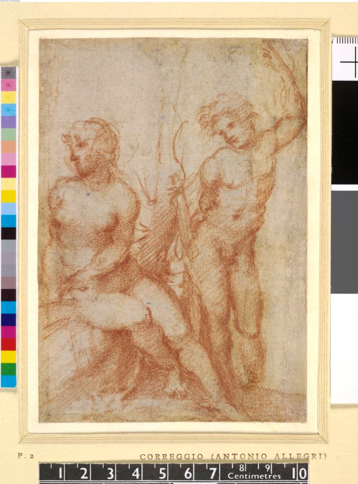 Correggio - A seated goddess and a standing god, 1957,1214.1