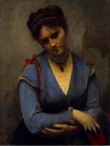 Jean Baptiste Camille - Portrait of Mariette Gambay