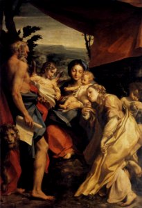 Correggio - Madonna and Child with Sts Jerome and Mary Magdalen (The Day) - WGA05327