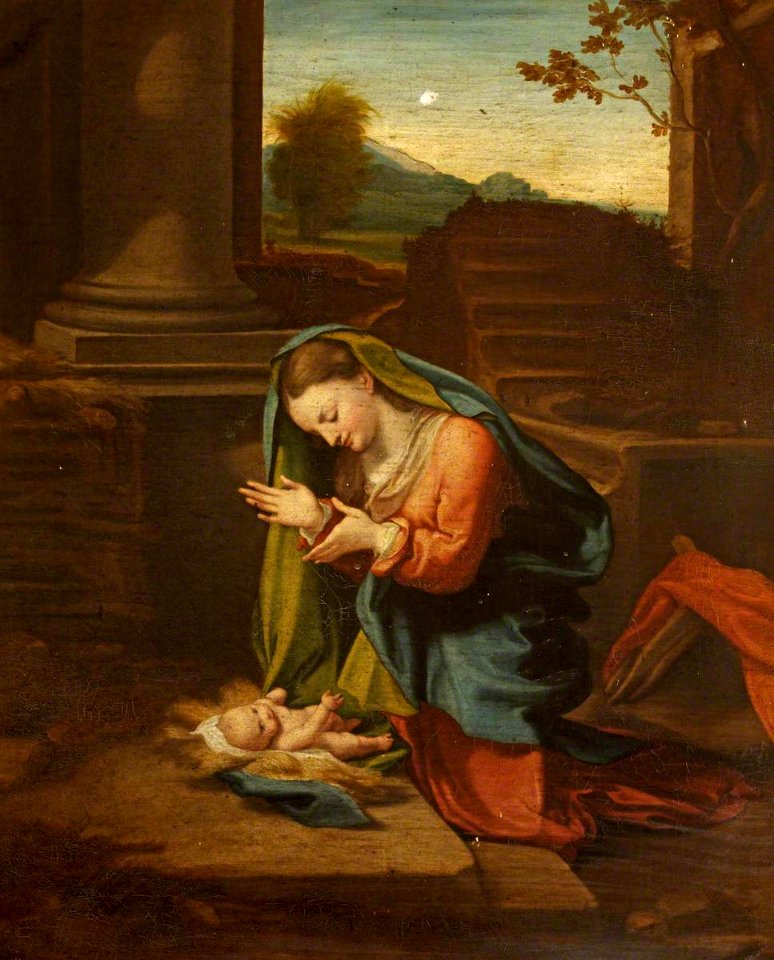 Correggio (c.1489-1534) (after) - The Virgin Adoring the Christ Child - 996479 - National Trust