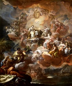 Corrado Giaquinto - Spain Pays Homage to Religion and to the Church, 1759