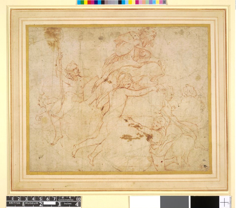 Correggio - A pendentive with St Bernard, for Parma Cathedral; the saint seated on clouds with other figures, T,11.24
