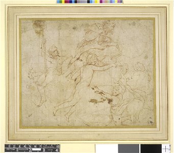 Correggio - A pendentive with St Bernard, for Parma Cathedral; the saint seated on clouds with other figures, T,11.24