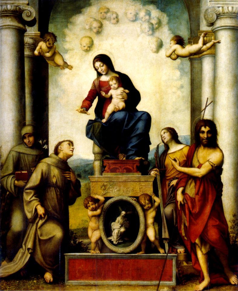 Correggio MadonnaSzentFerenccel