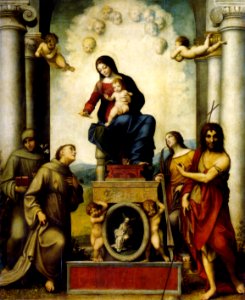 Correggio MadonnaSzentFerenccel