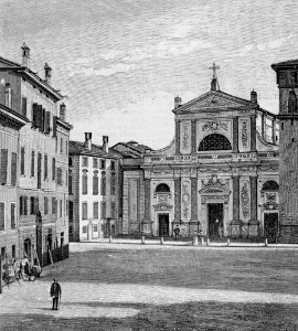 Correggio – Piazzale San Quirino (xilografia)