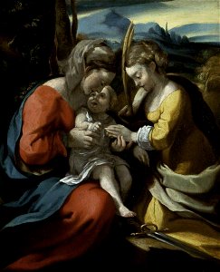 Correggio (c.1489-1534) (after) - The Mystic Marriage of Saint Catherine - 414242 - National Trust