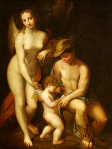 Correggio (c.1489-1534) (after) - The School of Love (Venus with Mercury, Teaching Cupid to Read) - 732153 - National Trust