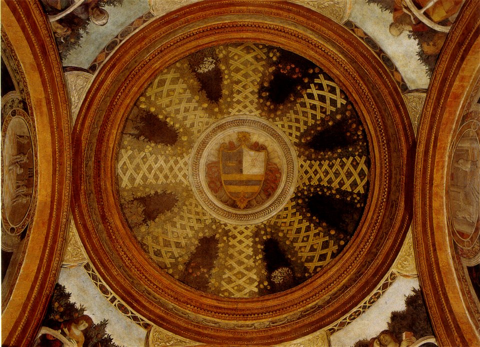 Correggio, cappella funeraria del mantegna, cupola 01