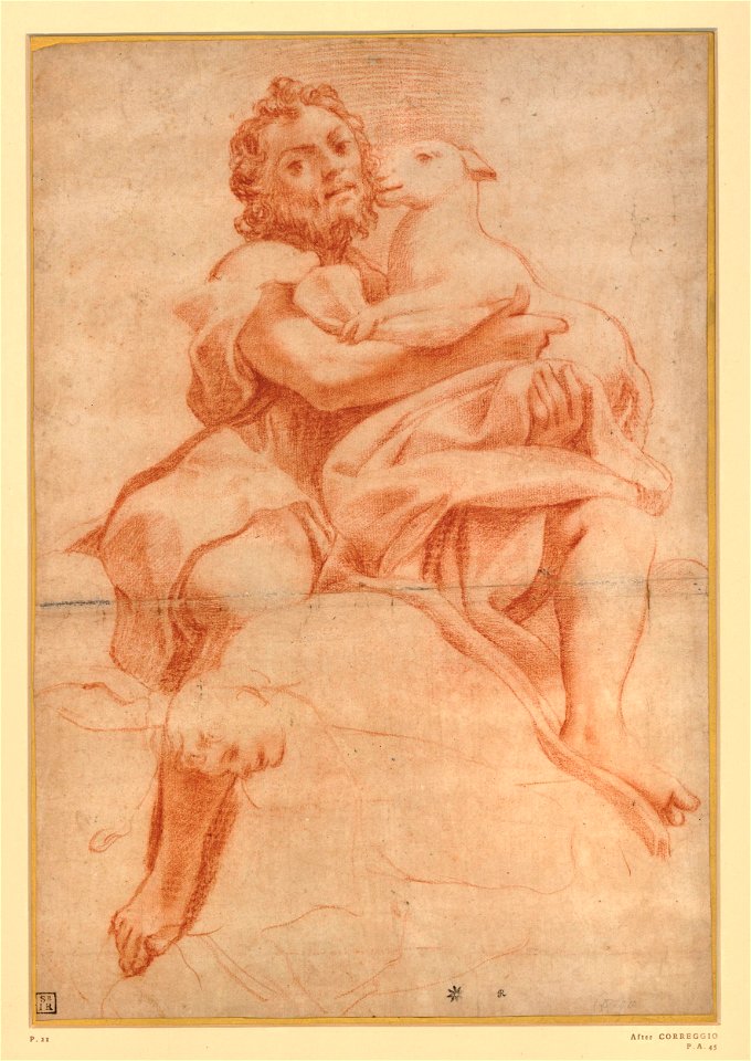 Correggio - After - St John the Baptist, after Correggio, Pp,2.109