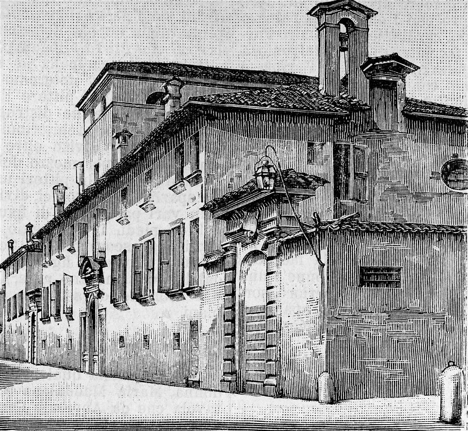 Correggio – Ospedale infermi (xilografia)