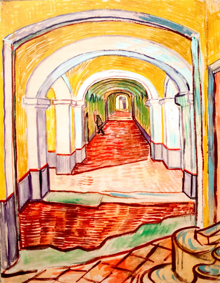 Corridor of Saint-Paul Asylum in Saint-Rémy - My Dream