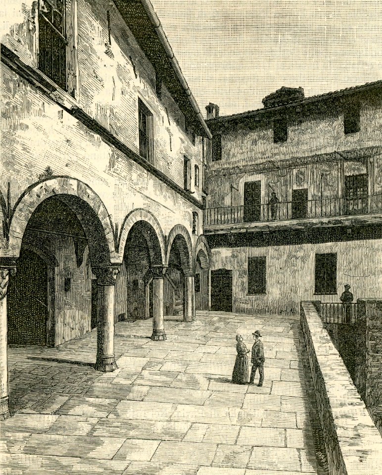 Cortile della Casa Cavazza in Saluzzo