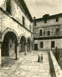 Cortile della Casa Cavazza in Saluzzo