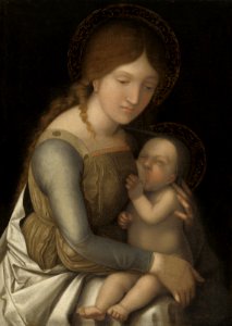 Correggio, Madonna Barrymore. Free illustration for personal and commercial use.