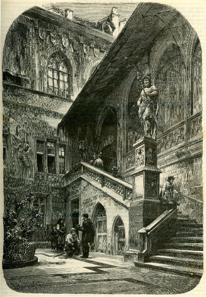 Cortile del palazzo comunale a Basilea
