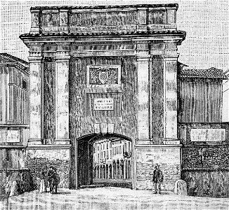 Correggio – Porta Modena (xilografia)