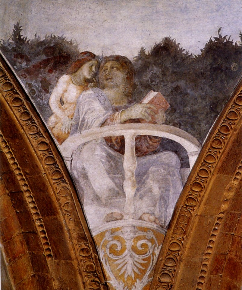 Correggio, cappella funeraria del mantegna, evangelista matteo