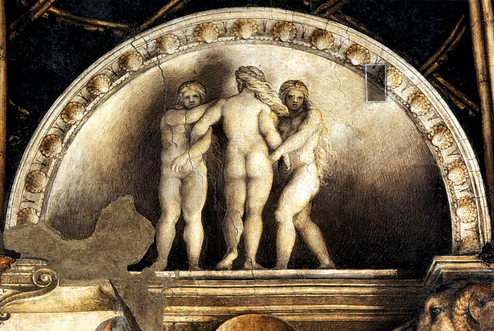 Correggio, le tre grazie