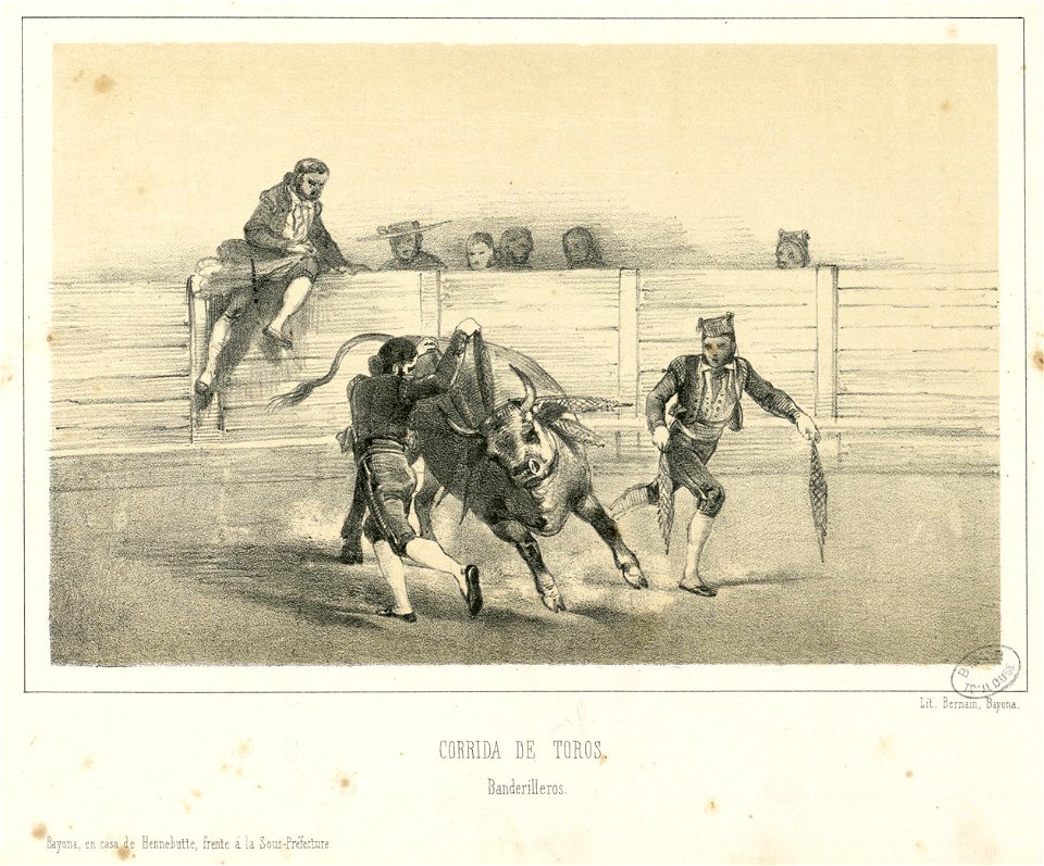 Corrida de toros - Banderilleros - Fonds Ancely - B315556101 A HENNEBUTTE 1 2 076