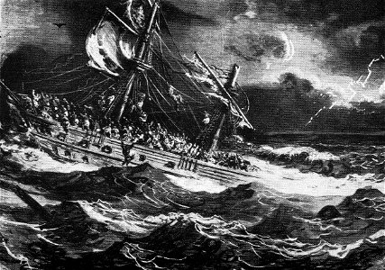 Corsaire -Shipwreck by Gustav Dore -circa 1860