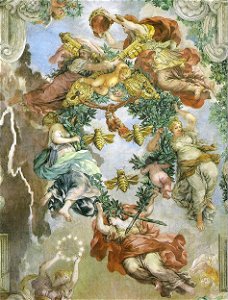 Cortona, Pietro da, La divina provvidenza - center