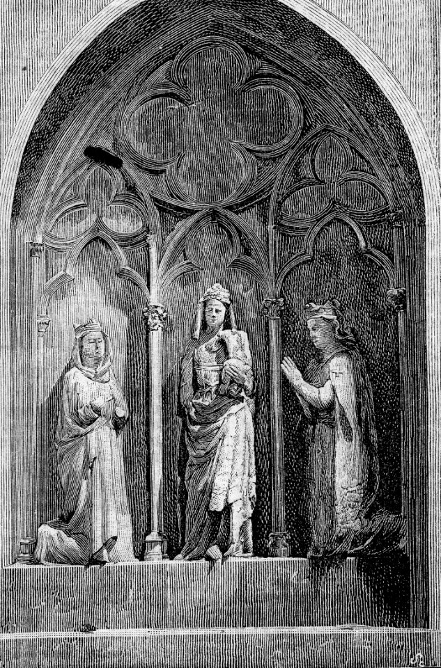 Cosenza – Monumento ad Isabella d’Aragona nella Cattedrale (xilografia)