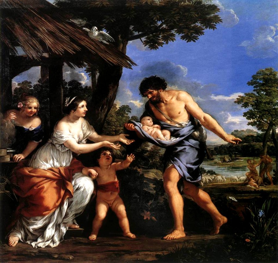 Cortona Romulus and Remus Given Shelter by Faustulus 01