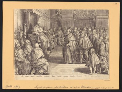 Cosimo I Enters the College of Cardinals ca.1582 print by Stradanus, S.I 54394, Prints Department, Royal Library of Belgium