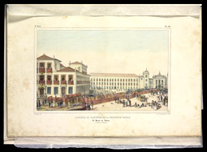 Cortége du baptème de la princesse royale - Dª. Maria da Gloria, (à Rio de Janeiro) (1), da Coleção Brasiliana Iconográfica
