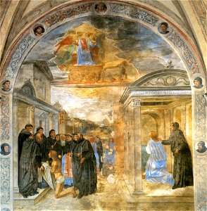 Cosimo Rosselli - Scene from the Life of St Filippo Benizzi - WGA20079