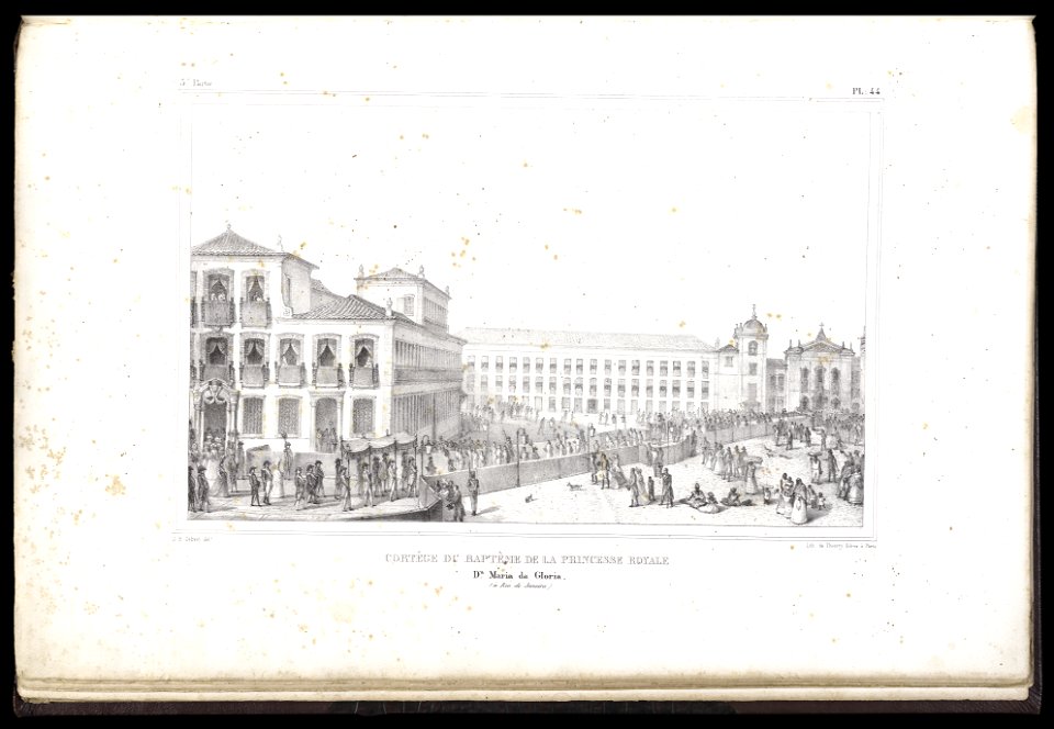 Cortége du baptème de la princesse royale - Dª. Maria da Gloria, (à Rio de Janeiro) (2), da Coleção Brasiliana Iconográfica