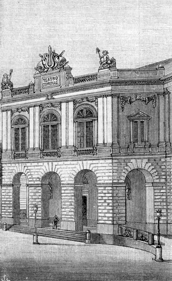Cosenza – Il nuovo Teatro (xilografia)