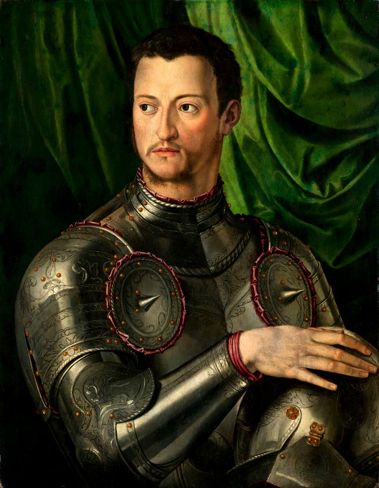 Cosimo I de' Medici in Armour (by Agnolo Bronzino, ca. 1545) - Museo Nacional Thyssen-Bornemisza, Madrid