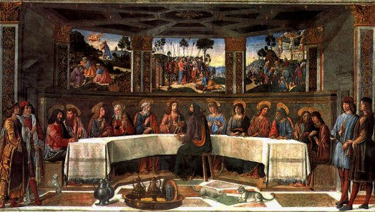 Cosimo Roselli - Última Cena (Capilla Sixtina, Roma, 1481-82)