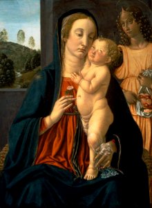 Cosimo Rosselli - Virgin and Child with an Angel - 64.2077 - Museum of Fine Arts