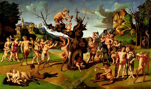 Piero di Cosimo - Bacco scoperto miele
