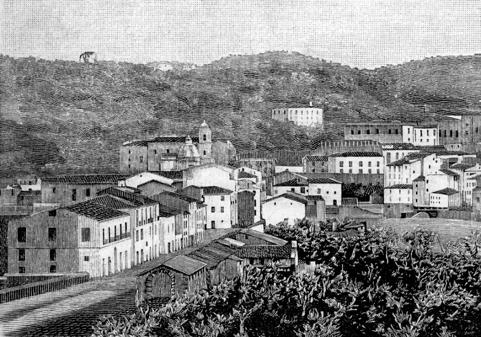 Cosenza – Quartiere Revocati (xilografia)