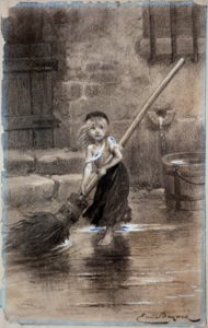 Cosette-sweeping-les-miserables-emile-bayard-1862
