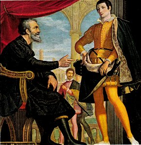 Cosimo gamberucci, michelangelo e francesco I de medici