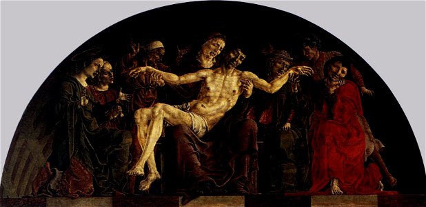 Cosmè Tura - Pietà (panel from the Roverella Polyptych) - WGA23119