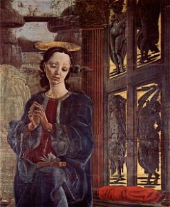 Cosmè Tura - Annunciation (detail of Maria)