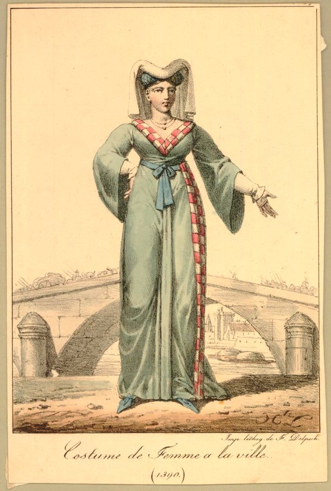 Costume de Femme a la ville (1390) (BM 1871,1209.1610)