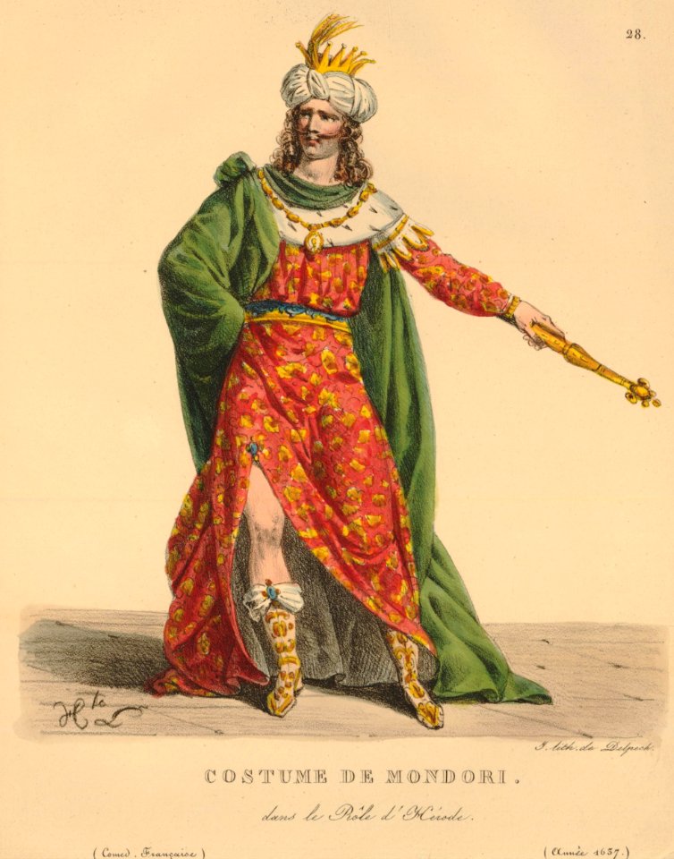 Costume de Mondori, dans le Rôle d'Hérode (BM 1871,1209.2539 1)