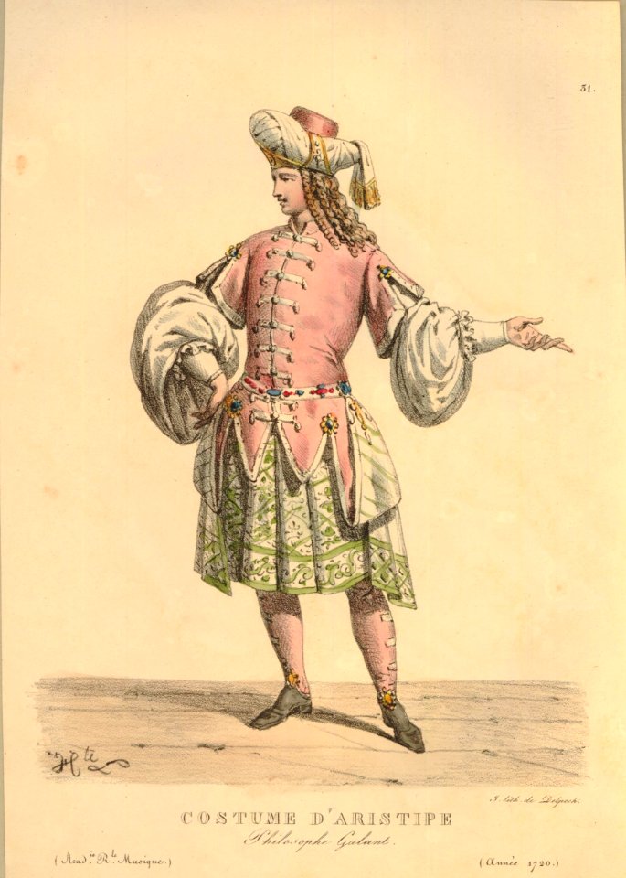 Costume d'Aristipe - Philosophe Galant (BM 1871,1209.2542 1)