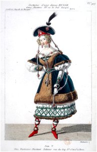 Costume d'une dame russe in Gustave III by Auber 1833 - Gallica