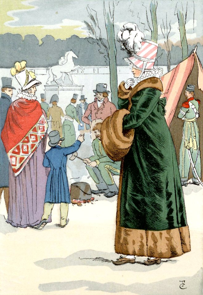Cossack encampment on the Champs-Elysées, 1814